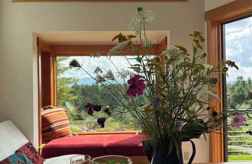 Vermontville Ski Chalet | Enjoy whatever winter throws at you while you relax in the hot tub with a view!