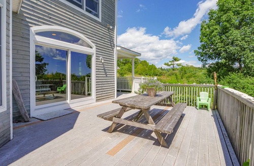 Lincolnville House | Enjoy your private beach and sweeping views!