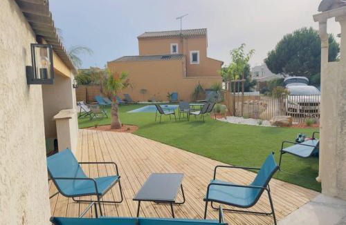Valras-Plage House | Ensemble Villa et Studio Piscine Proche Plage
