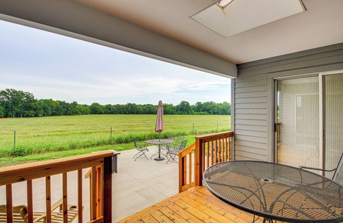 Neosho County House | Erie Farmhouse w/Fire Pit + Grill: Pets Welcome!