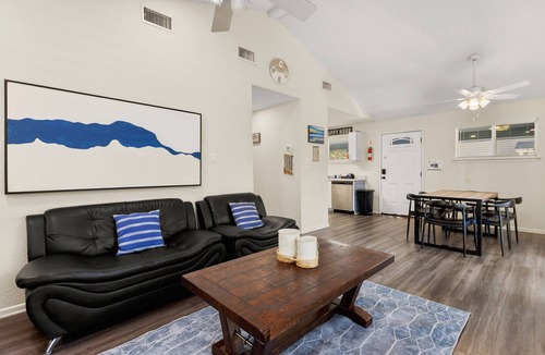 New Braunfels Ski Chalet | Escape At Sunlit Riverfront 4 in Guadalupe!