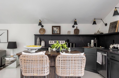 Downtown Apartment | Escape the ordinary and indulge in your own private, cozy oasis at this modern studio walk-up with private secret garden, bike storage and bike wash station.