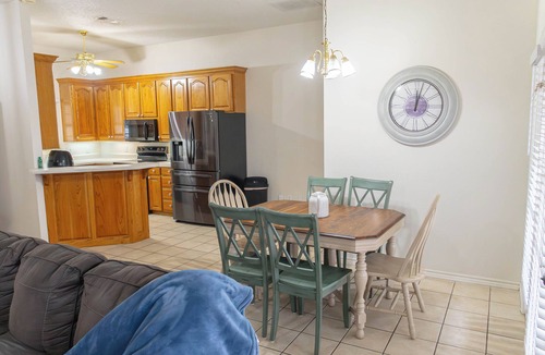 Gainesville House | Escape to Floral Cottage, a charming 3-bed, 2-bath retreat in Gainesville for up to 10 guests. This peaceful home in a quiet residential area features a private pool & spacious yard. Perfect for families or groups seeking a relaxing getaway.