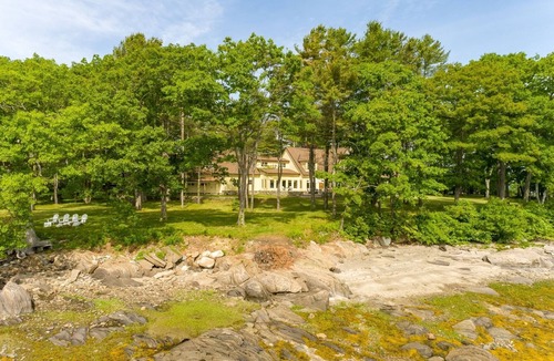 Yarmouth House | Estate Setting With Private Beaches, Bold Oceanfront, Deep Water Dock, and More