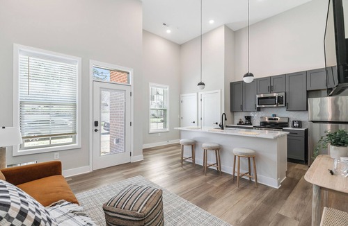 North Chesterfield Apartment | Evelyn 101 - Dramatic 16ft ceilings in this spacious 1 BR in serene Forest Hill
