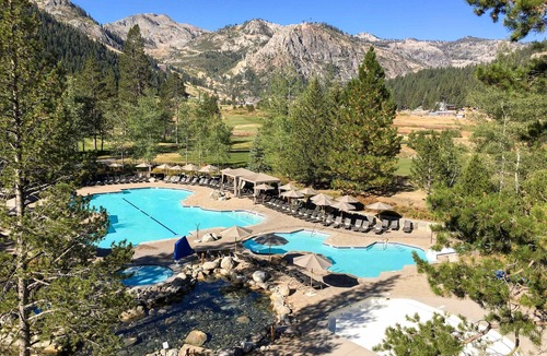 Olympic Valley Condo | Everline Resort & Spa Ski-in-ski-out condo with elevator, pool, hot tub, & spa