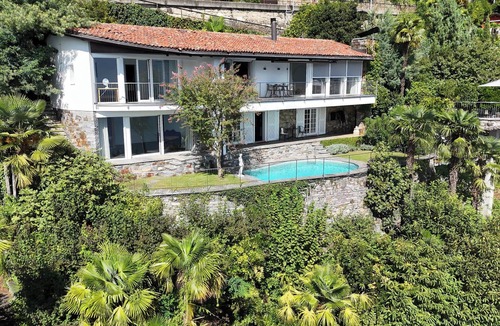 Ronco sopra Ascona House | Exclusive Villa Paradiso with Heated Pool, Sauna and Stunning Lake Views