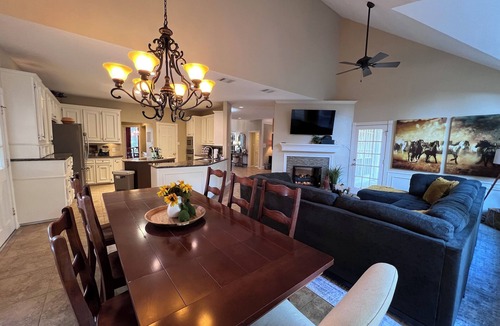 Barker House | Expansive 4-Bedroom Luxury Getaway Featuring Pool and Hot Tub in North Houston.