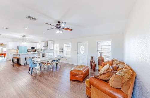 Cameron House | Expansive property with pond, pool, fireplace & pool table - dog-friendly