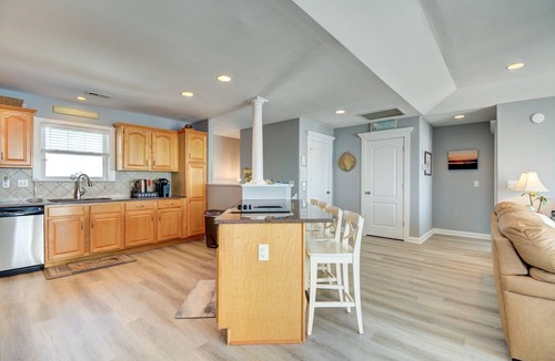 Ocean City Beach House | Experience ocean views at Shore Blessed, a spacious 5-bedroom cottage in North Topsail Beach.