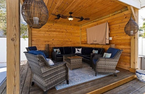 Tranquil Harbour House | Experience Oak Island at 'Playin Hooky': a cozy 3BR retreat with private pool.