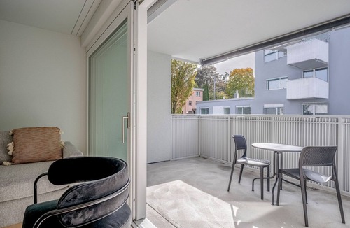 Altstetten Apartment | Fab Altstetten 1BR w/Private W/D, nr Shopping, by Blueground