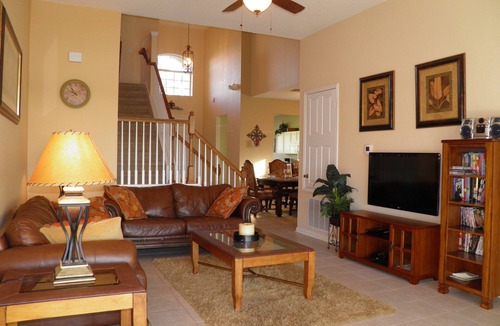 Windsor Hills House | Fabulous Lake View/South Facing Pool Home- Game room -2 Miles to Disney!
