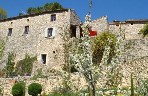Montclus House | Fabulous large home in Montclus overlooking the river with private pool