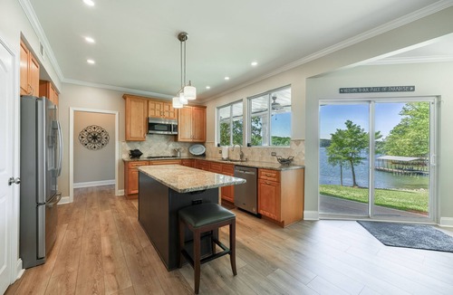 Gainesville House | Fabulous views on nice cove! Easy short walk to dock. Outdoor kitchen & fire pit