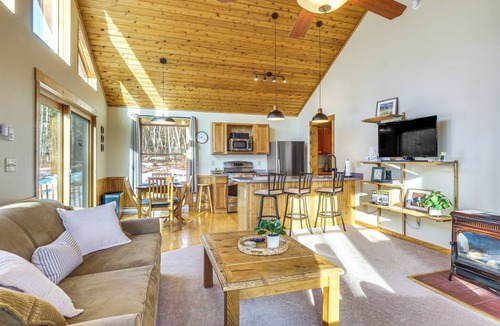 Warm Springs Cabin | Fairplay Cabin Basecamp: Wildlife & Pond Views!