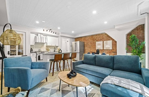 Central Park North Villa | Family Brownstone with Private Backyard Near Subway