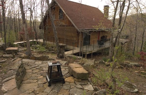 Compton House | Family Cabin Vacation Getaway with Waterfall Views in Northwest Arkansas