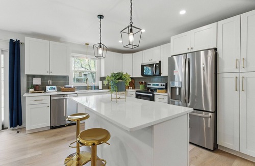 Overland Park House | Family-Friendly FiFA Base Camp w/Game Room, Patio, & Firepit