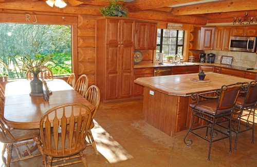 Marble Falls Cabin | Family Friendly LBJ Log Retreat w/Pool, Hot Tub