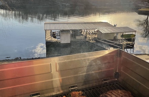 Lake of the Ozarks House | Family fun vacation home! Sleeps 16! High dive, slide & bar on dock! Beautiful!