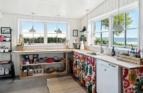 Borkop House | Family home with sauna and fjord view