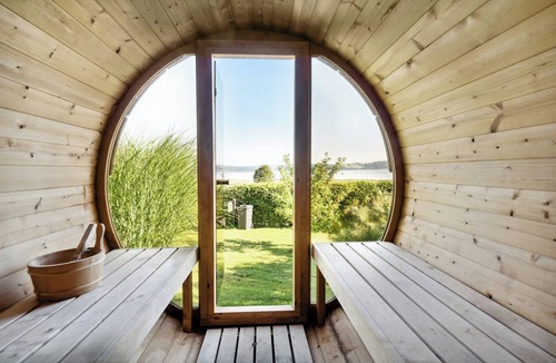 Borkop House | Family home with sauna and fjord view
