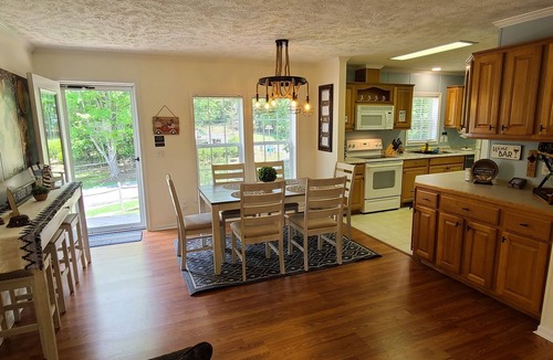 Smith Mountain Lake House | Family retreat at the Lake! Dock the boat, fish, jump, or swim from the dock.