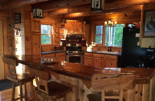 Luther Cabin | Famous Edgetts Lodge on Pine River Sleeps 30 in Luxury