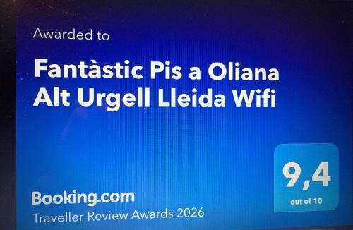 Trago Apartment | Fantàstic Pis a Oliana Alt Urgell Lleida Wifi
