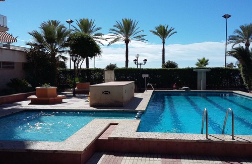 Cunit Apartment | Fantastic apartment on the seafront with 2 swimming pools and garden area