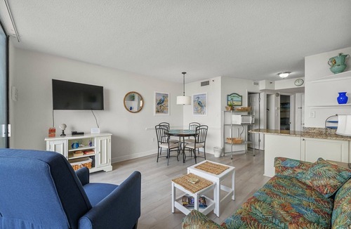 Crescent Beach Condo | Fantastic views from this 1-bedroom oceanfront condo in Carolina Reef! | Carolina Reef - 105