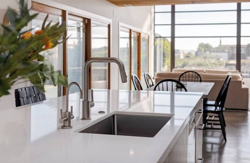 Stinson Beach House | Fantastic Waterfront Escape with Hot Tub, Firepit, Paddleboards, Dock & Bay View