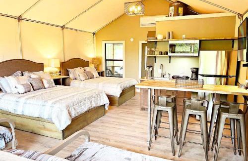 Sutherland Springs House | Fantastic Waterfront Tented Cabin - Ideal for a Glamping Getaway near San Antonio, Texas