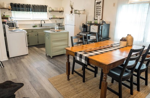 Round Top Other | Farmhouse bed and bath with pool and hot tub