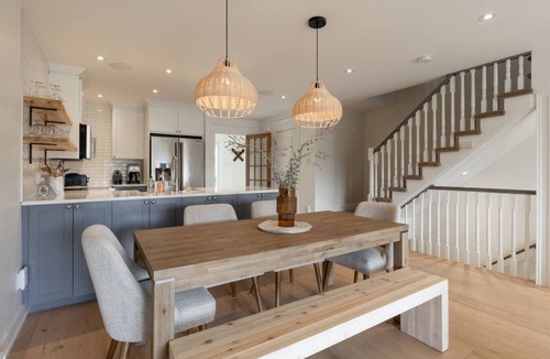 Mont-Tremblant Villa | Farmhouse-Style Townhouse | 3 Floors Fireplace