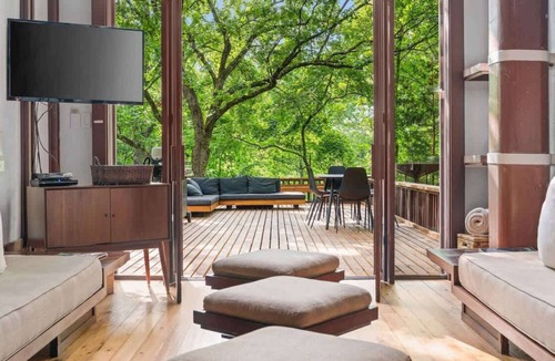 Eden Isle House | Fay Jones Historical A-Frame Luxury Design