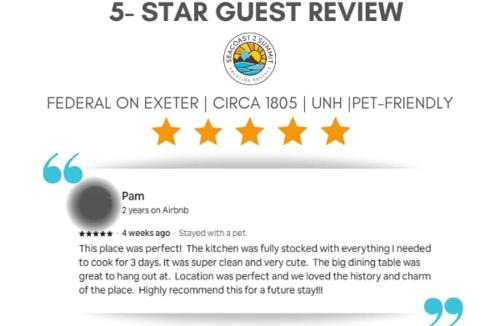 Epping Apartment | Federal on Exeter Circa 1805 Sleeps 8