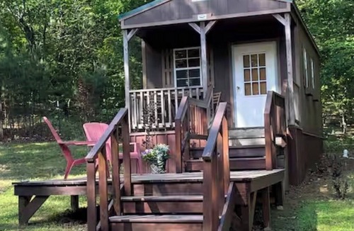 Board Camp Cabin | Fenced for your fur babies! 2 cabins for 1 price!