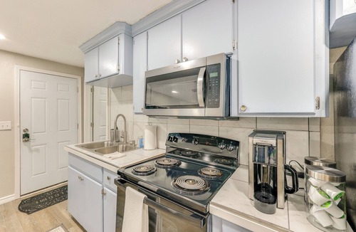 New Boston Apartment | Fenced Yard: Pet-friendly Studio in New Boston!