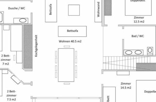Sins Apartment | Ferienwohnung/app. für 11 Gäste mit 120m² in Sins