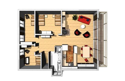 Spiez Apartment | Ferienwohnungen Hotel Eden Spiez