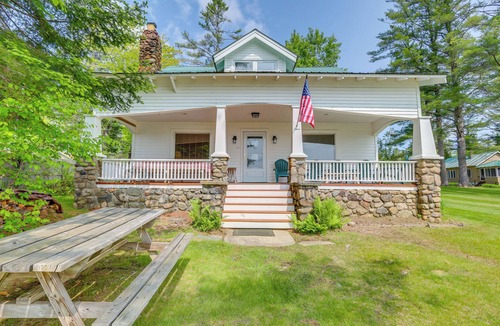 Speculator House | Fire Pit & Beach: Lake Pleasant Home w/Views