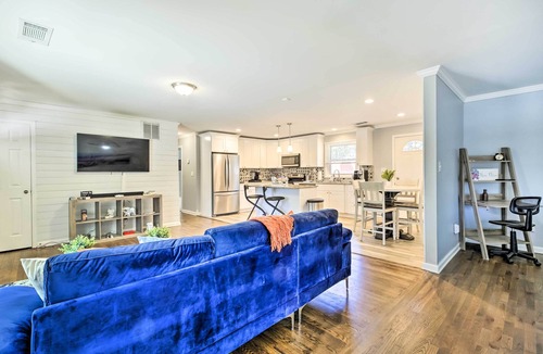 Collier Heights House | Fire Pit & Deck: Home 7 Mi to Mercedes-Benz!