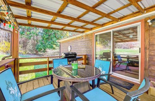Robbinsville House | Fire Pit & Decks: Creekside Cabin in Robbinsville