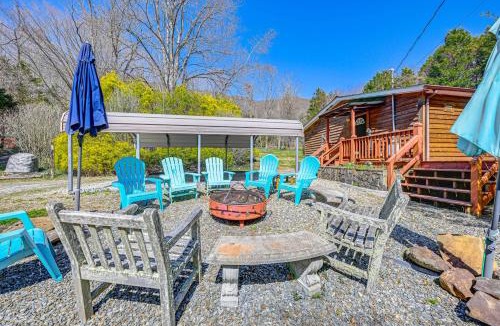 Robbinsville House | Fire Pit & Decks: Creekside Cabin in Robbinsville