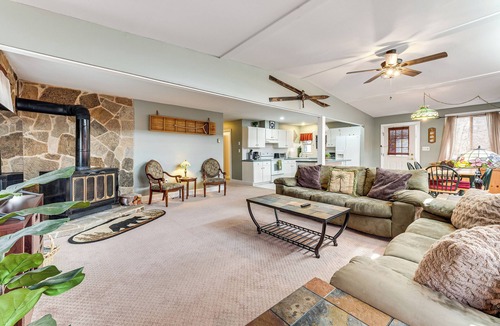 Briar Crest Woods House | Fire Pit, Gas Grill: Pet-Friendly Blakeslee Home!