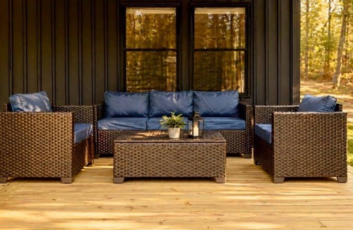 Pentwater House | Fire pit Outdoor Vibe Beach Gear Clean Design