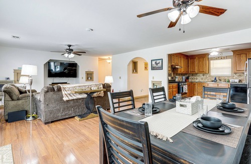 Hardy House | Fire Pit Retreat Near Spring River