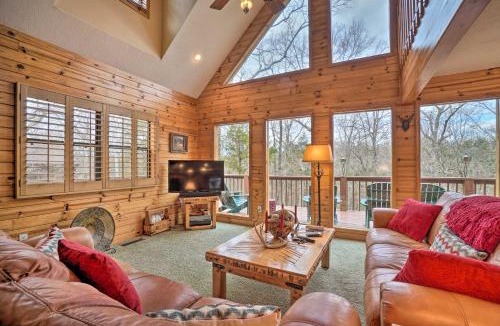 Golden House | Fire Pit + Views: Family Cabin on Table Rock Lake